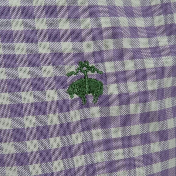 Brooks Brothers Medium Multicolor Colorblock Gingham Long Sleeve Button Shirt - Picture 5 of 14